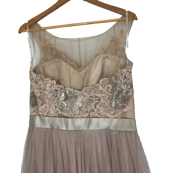 Watters & Watters Lucca Maxi Dress Sleeveless Sequined Lace 6314i - Picture 7 of 14